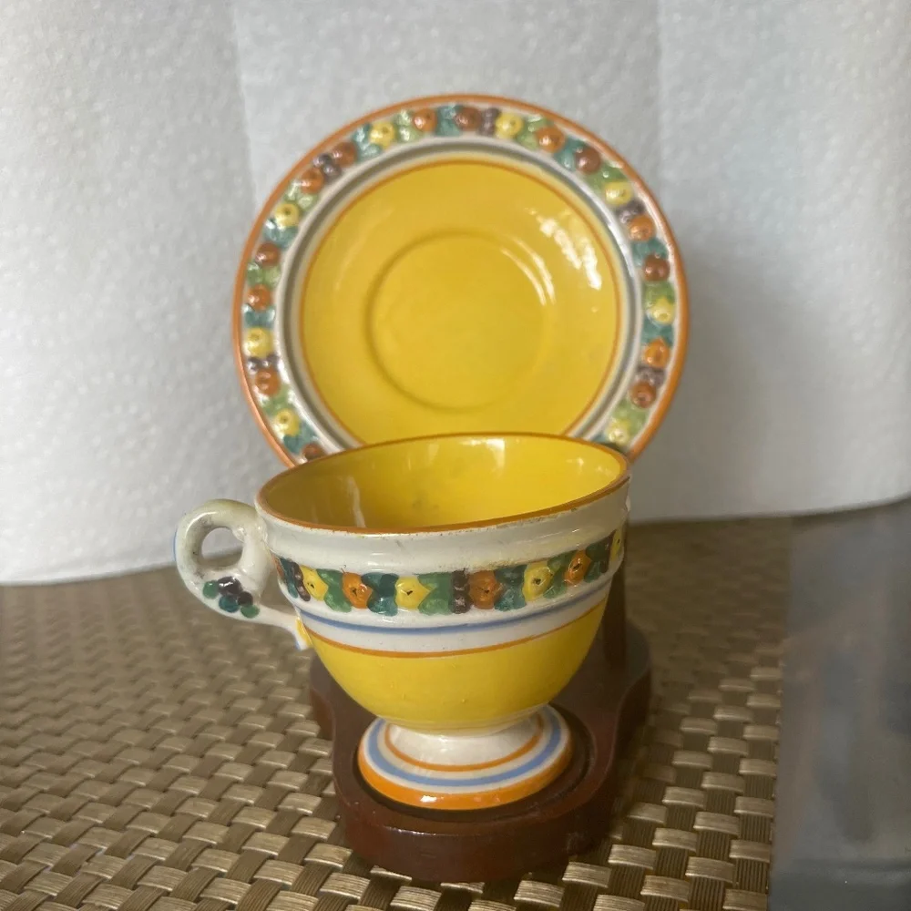 Antique Italian made cup and saucer - Picture 1 of 5